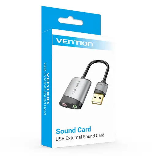 Vention Tarjeta de Sonido CDKHB/ USB Macho - 2xJack 3.5 Hembra