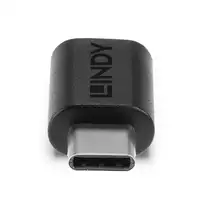 Lindy 41896 cambiador de género para cable USB-C Micro-B Negro