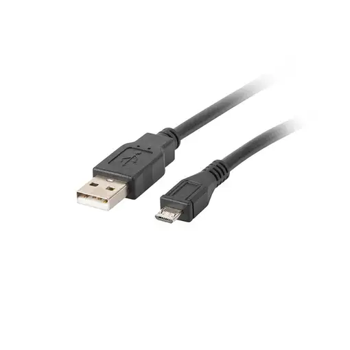 Lanberg CA-USBM-10CC-0018-BK cable USB USB 2.0 1,8 m Micro-USB B USB A Negro