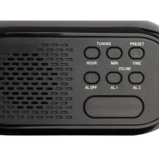 Roadstar CLR2477 radio Reloj Digital Negro