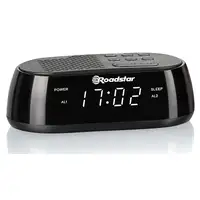 Roadstar CLR2477 radio Reloj Digital Negro