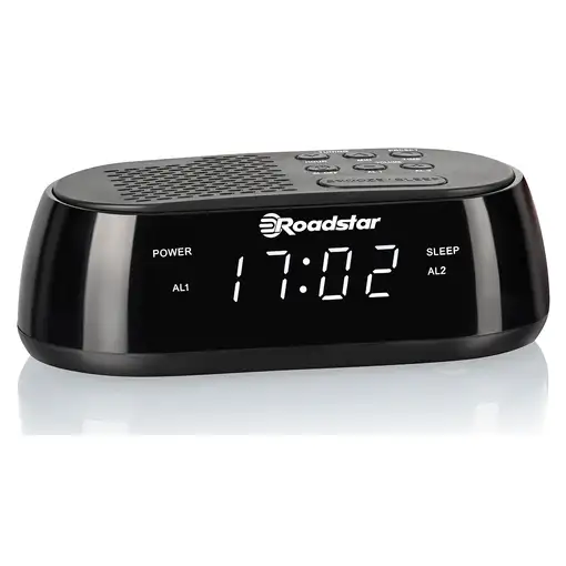 Roadstar CLR2477 radio Reloj Digital Negro