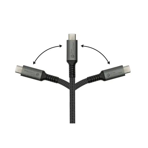 Alcasa 2240-CCT005A cable USB USB 2.0 2 m USB C Negro