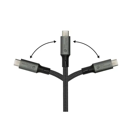 Alcasa Kabel / Adapter cable USB USB4 Gen 3x2 1 m USB C Gris