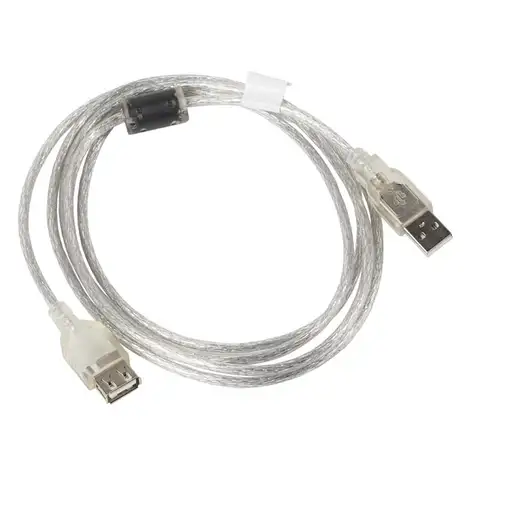 Lanberg CA-USBE-12CC-0018-TR cable USB USB 2.0 1,8 m USB A Transparente