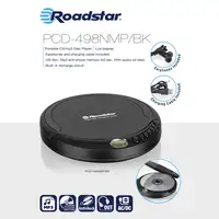 Roadstar PCD-498MP Reproductor de CD portátil Negro
