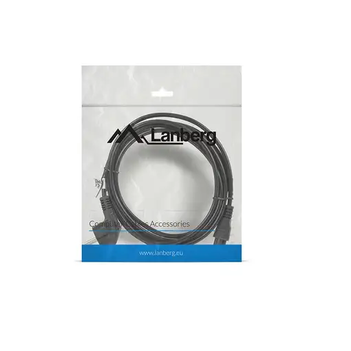 Lanberg CA-C5CA-11CC-003-BK cable de transmisión Negro 3 m C5 acoplador CEE7/7