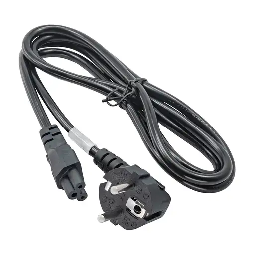 Akyga Power Cord AK-NB-01A for notebooks IEC C5 250V/50Hz 1,5m Negro CEE7/7 C5 aco