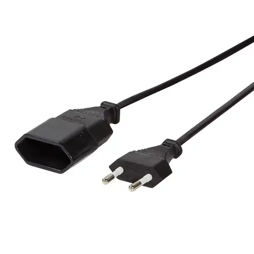 LogiLink 2m, 2xCEE 7/16 Negro CEE7/16