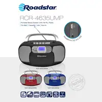 Radio CD Portátil Cassette, Digital PLL FM, Reproductor CD, RCR-4635UMPBL Roadstar