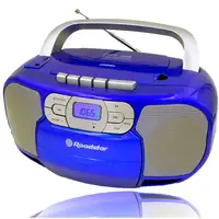 Radio CD Portátil Cassette, Digital PLL FM, Reproductor CD, RCR-4635UMPBL Roadstar