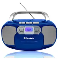 Radio CD Portátil Cassette, Digital PLL FM, Reproductor CD, RCR-4635UMPBL Roadstar
