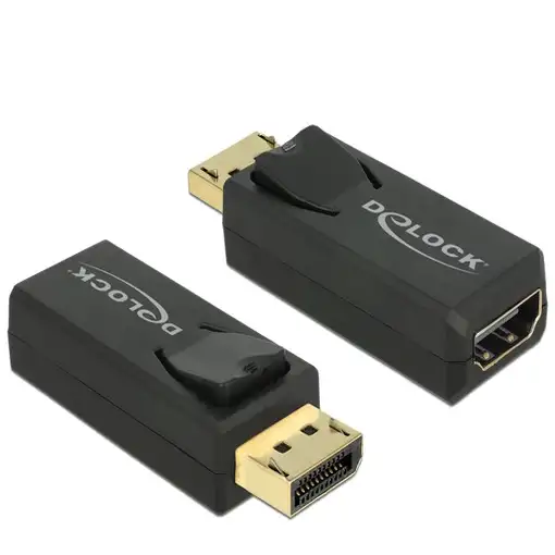 DeLOCK 65571 cambiador de género para cable Displayport 1.2 HDMI Negro