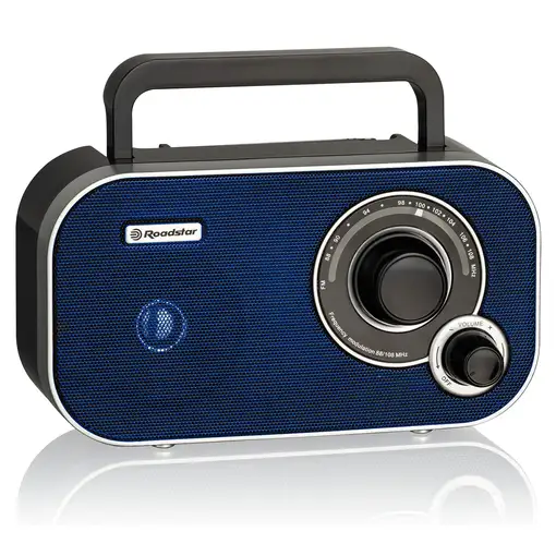 Radio Portátil FM Analógica Funciona Red /Pilas,Pequeño Ligero,TRA-2235BL Roadstar