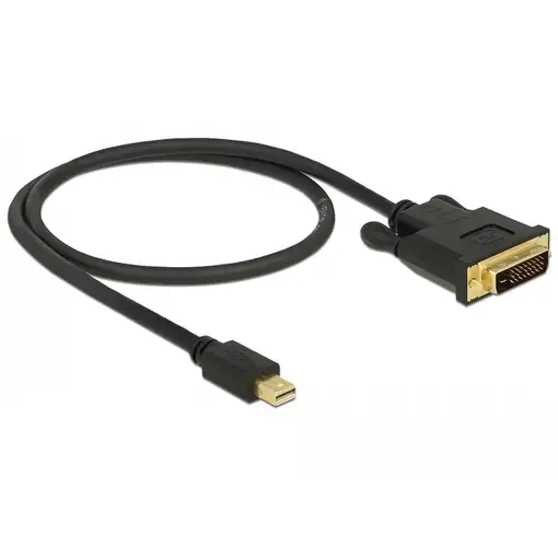 DeLOCK 83987 adaptador de cable de vídeo 0,5 m Mini DisplayPort DVI-D Negro