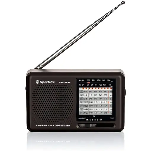 Radio Multibanda AM / FM / SW, Toma de auriculares, Portátil, TRA-2989 Roadstar