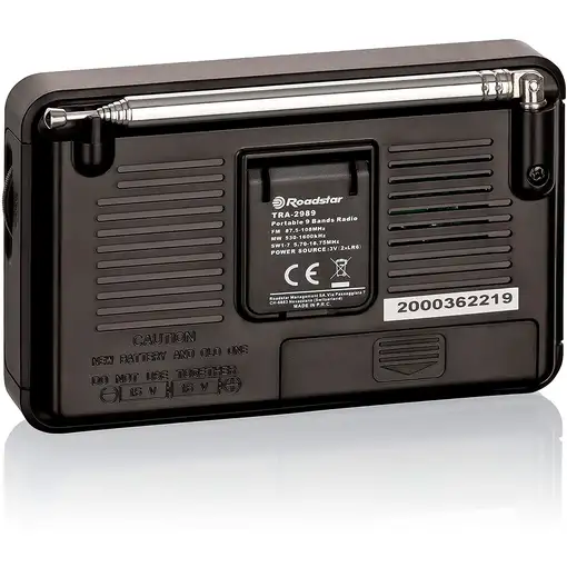 Radio Multibanda AM / FM / SW, Toma de auriculares, Portátil, TRA-2989 Roadstar