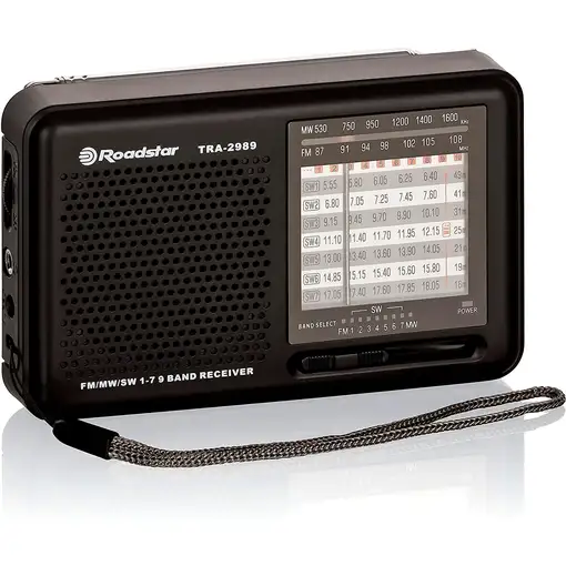 Radio Multibanda AM / FM / SW, Toma de auriculares, Portátil, TRA-2989 Roadstar