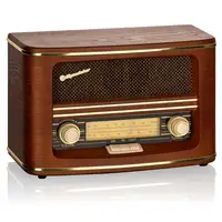 Radio Portátil Vintage Retro FM/ MW Analógica, Red o a Pilas, HRA-1500N Roadstar