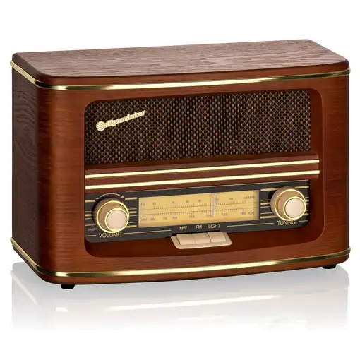 Radio Portátil Vintage Retro FM/ MW Analógica, Red o a Pilas, HRA-1500N Roadstar
