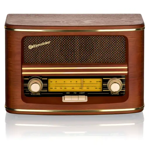 Radio Portátil Vintage Retro FM/ MW Analógica, Red o a Pilas, HRA-1500N Roadstar