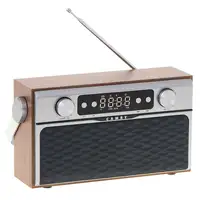 Radio Bluetooth, Retro, FM, 2 Altavoces 8 W,MP3,Puerto USB,Tarjeta SD,CR1183 Camry