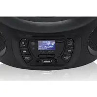 Radio Portátil DAB DAB+ FM, Reproductor CD-MP3, USB, AUX-IN, CDR-375D+/BK Roadstar