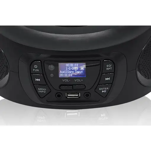 Radio Portátil DAB DAB+ FM, Reproductor CD-MP3, USB, AUX-IN, CDR-375D+/BK Roadstar