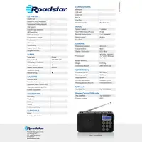 Radio Portátil Digital Multibanda AM / FM / SW, Red /Pilas,TRA-2340PSW Roadstar