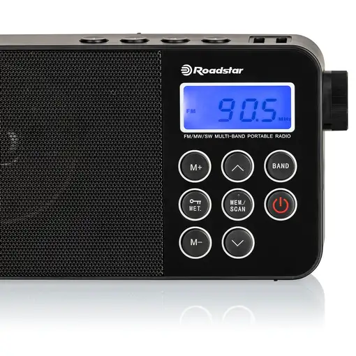 Radio Portátil Digital Multibanda AM / FM / SW, Red /Pilas,TRA-2340PSW Roadstar
