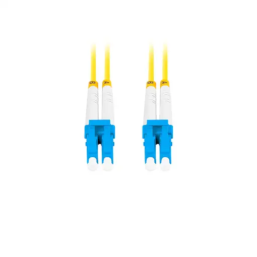 Lanberg FO-LULU-SD11-0010-YE Cable de fibra óptica e InfiniBand 3 m LC Amarillo