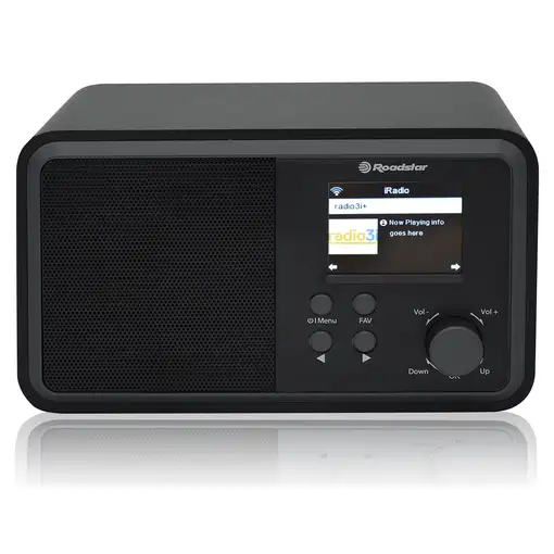 Radio Internet Wi-Fi y Digital DAB/ DAB+/ FM, Bluetooth,USB,IR-390D+BT/BK Roadstar