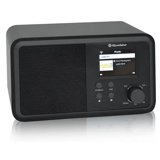 Radio Internet Wi-Fi y Digital DAB/ DAB+/ FM, Bluetooth,USB,IR-390D+BT/BK Roadstar