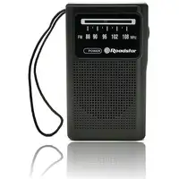 Radio Portátil FM Analógica, Funciona a Pilas,Toma Auriculares TRA-1230BK Roadstar