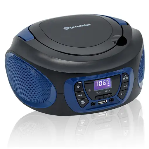 Roadstar CDR-365 U/BL reproductor de CD Reproductor de CD portátil Azul
