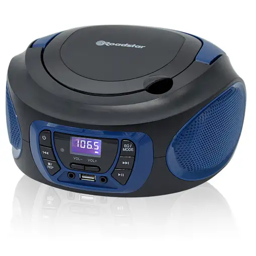 Roadstar CDR-365 U/BL reproductor de CD Reproductor de CD portátil Azul