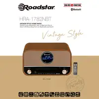 Equipo Música Vintage Radio Digital FM, Reproductor CD-MP3, HRA-1782NBT Roadstar