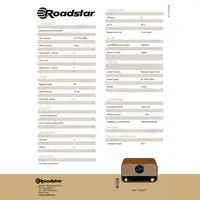 Equipo Música Vintage Radio Digital FM, Reproductor CD-MP3, HRA-1782NBT Roadstar