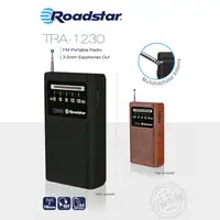 Radio Portátil FM Analógica, Funciona a Pilas,Toma Auriculares,TRA-1230WD Roadstar