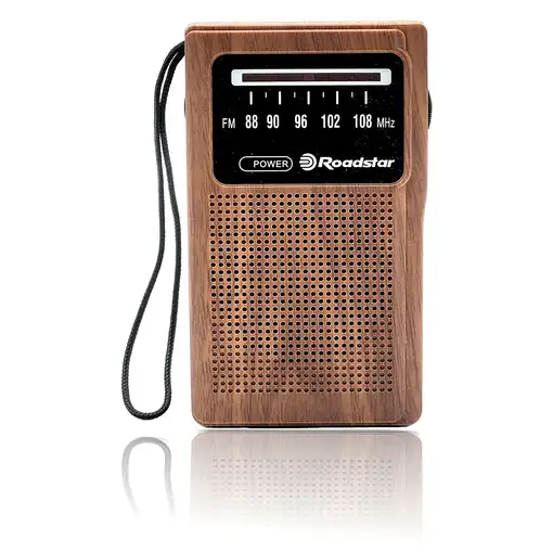 Radio Portátil FM Analógica, Funciona a Pilas,Toma Auriculares,TRA-1230WD Roadstar