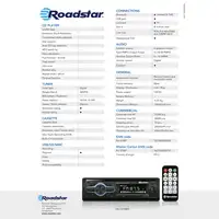 Radio Coche Digital AM /FM Bluetooth Manos Libres, Autoradio,USB,RU-375BT Roadstar