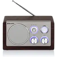 Radio Portátil Vintage FM Analógica Retro, Potente Altavoz, HRA1245NWD Roadstar