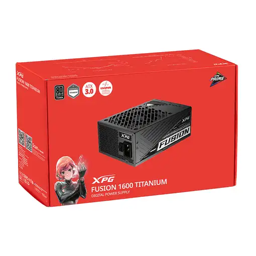 XPG FUSION 1600W unidad de fuente de alimentación 20+4 pin ATX ATX Negro