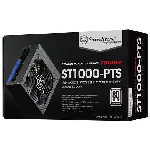 Silverstone SST-ST1000-PTS unidad de fuente de alimentación 1000 W 20-pin ATX ATX