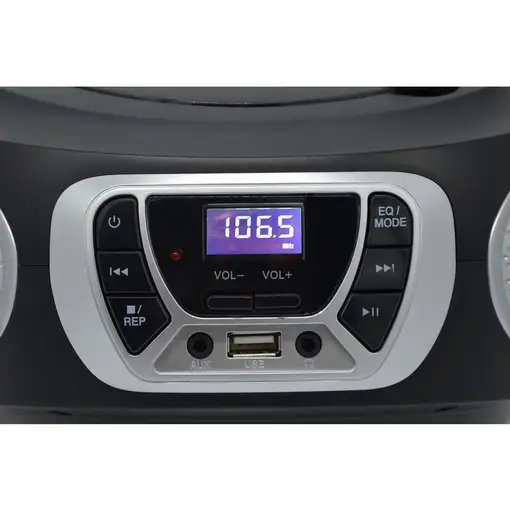 Roadstar CDR-365U/SL reproductor de CD Reproductor de CD portátil Negro, Plata