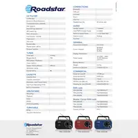 Radio Portátil FM Analógica Funciona Red /Pilas,Pequeño Ligero,TRA-2235RD Roadstar
