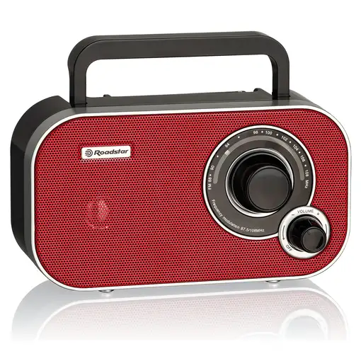 Radio Portátil FM Analógica Funciona Red /Pilas,Pequeño Ligero,TRA-2235RD Roadstar