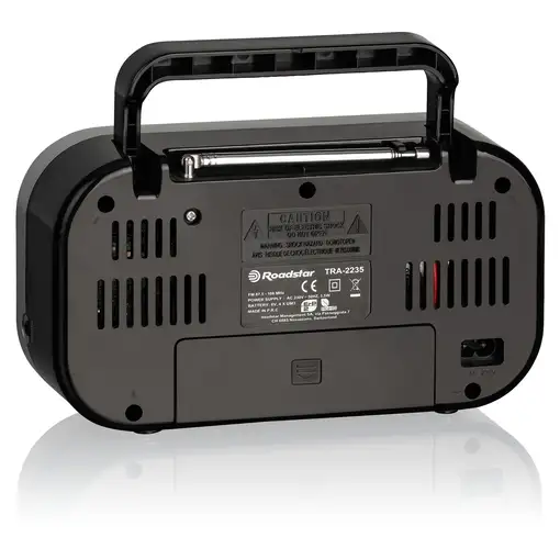 Radio Portátil FM Analógica Funciona Red /Pilas,Pequeño Ligero,TRA-2235RD Roadstar