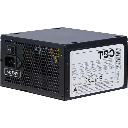 Inter-Tech SL-500 TBO unidad de fuente de alimentación 500 W 20+4 pin ATX ATX Negr