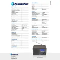 Radio Portátil Digital Vintage DAB/ DAB+/ FM, Red o Pilas, HRA-700D+/WD Roadstar